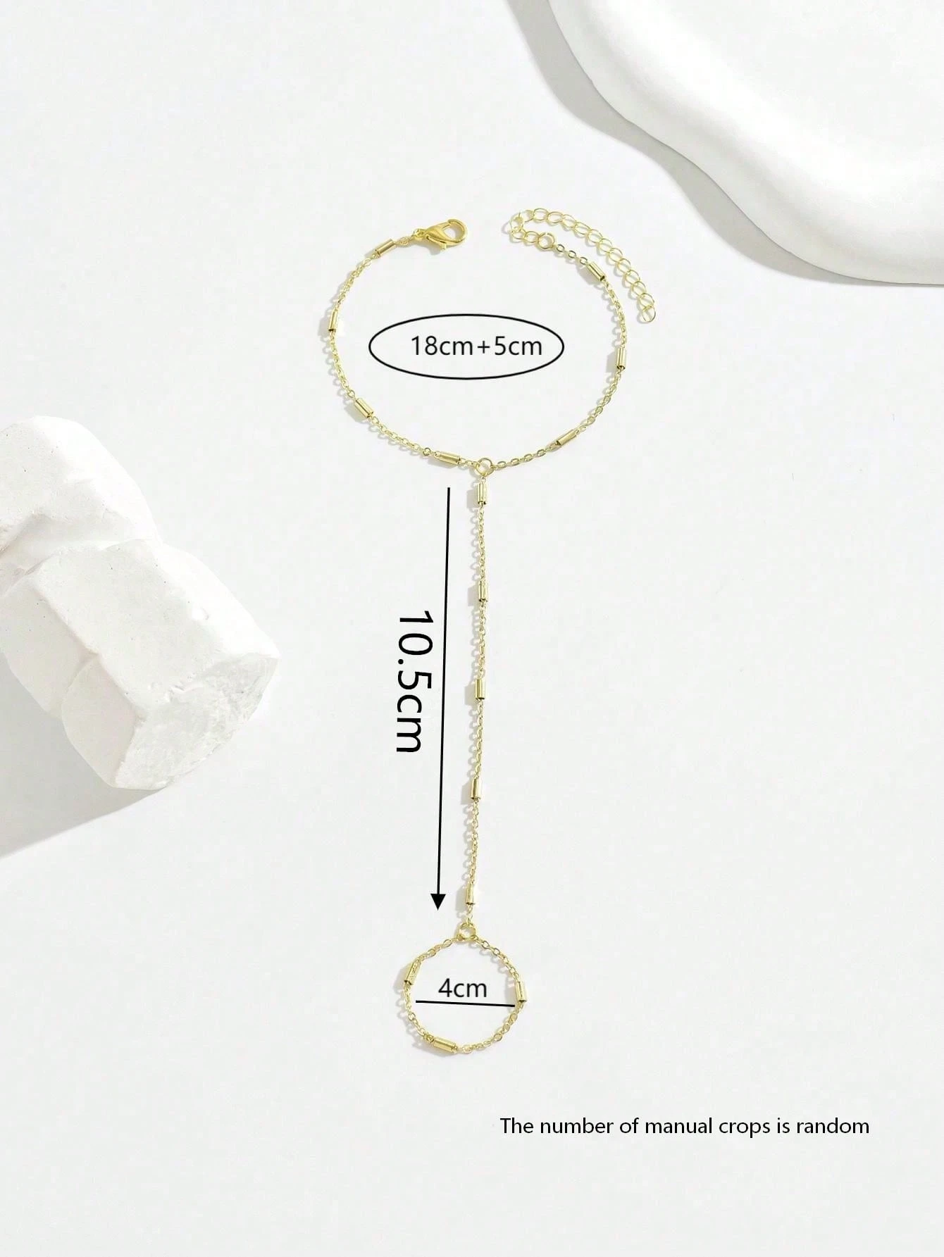 Minimalist Hand Chain Bracelet - Image 2