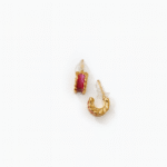 Gold Ruby Stud - Image 4