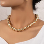 Golden Beaded Necklace