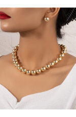 Golden Beaded Necklace