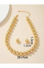 Golden Beaded Necklace - Image 3