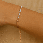 Rose Gold Crystal Chain Bracelet