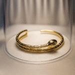 Snake-Inspired Gold Bracelet - Image 2