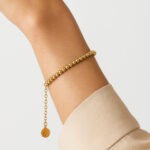 Golden Coin Charm Bracelet