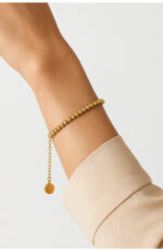 Golden Coin Charm Bracelet