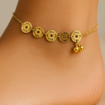 Golden Disc Charm Anklet